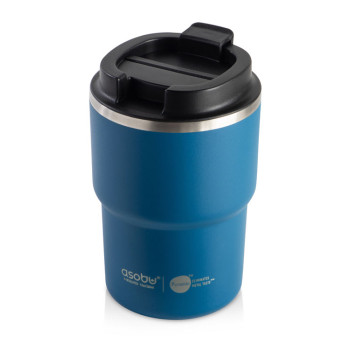 Вакуумная термокружка с внутренним керамическим покрытием «Coffee Express», 360 мл, синий