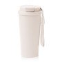 Термокружка с двойными стенками «Фолнер» из переработанной нержавеющей стали, бежевый