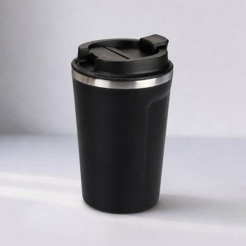 Термокружка CAFe COMPACT, 380 мл, черный