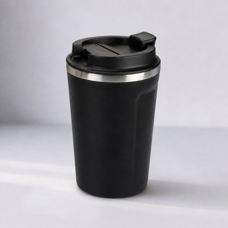 Термокружка CAFe COMPACT, 380 мл, черный