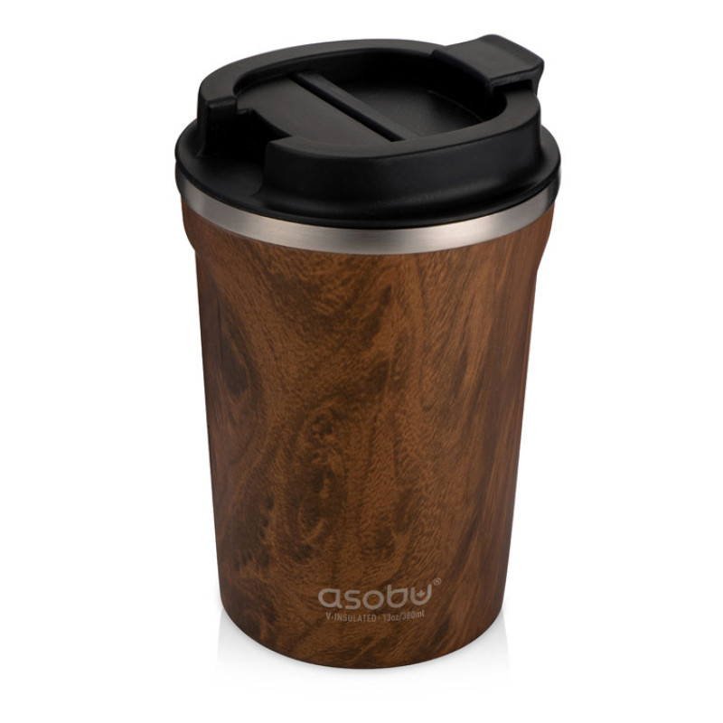 Термокружка CAFe COMPACT, 380 мл, wood