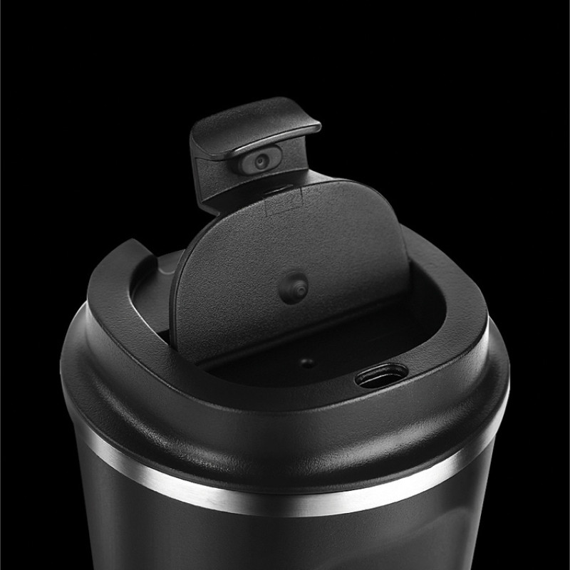 Термокружка CAFe COMPACT, 380 мл, черный