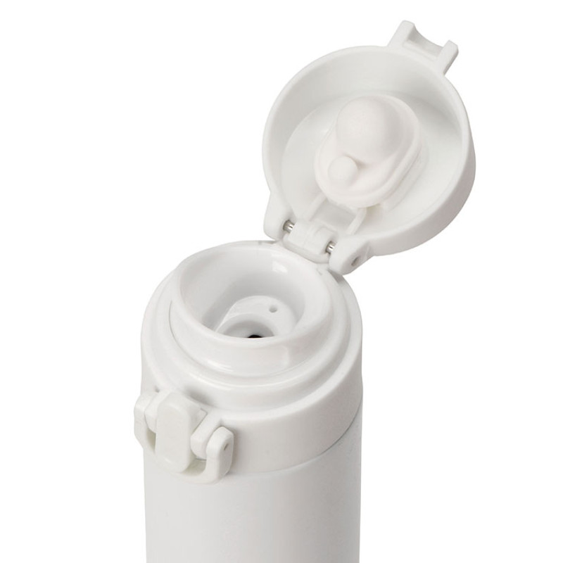 Вакуумная герметичная термокружка «Inter», белый, нерж. сталь