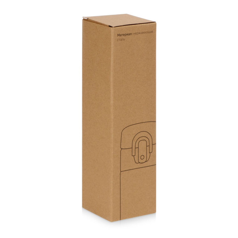 Вакуумная герметичная термокружка «Inter», глубокий красный, нерж. сталь