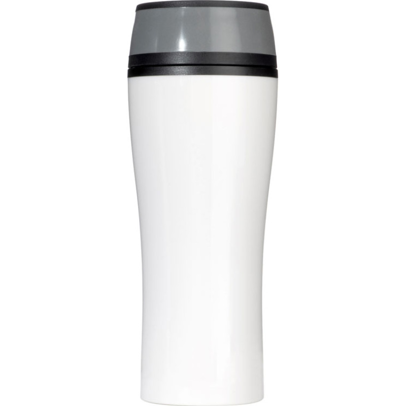 Термокружка с крышкой 360 градусов «Track», 400 мл, белый Термокружка с крышкой 360 градусов «Track», 400 мл, белый