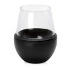 Тумблер для вина WINE KUZIE, черный