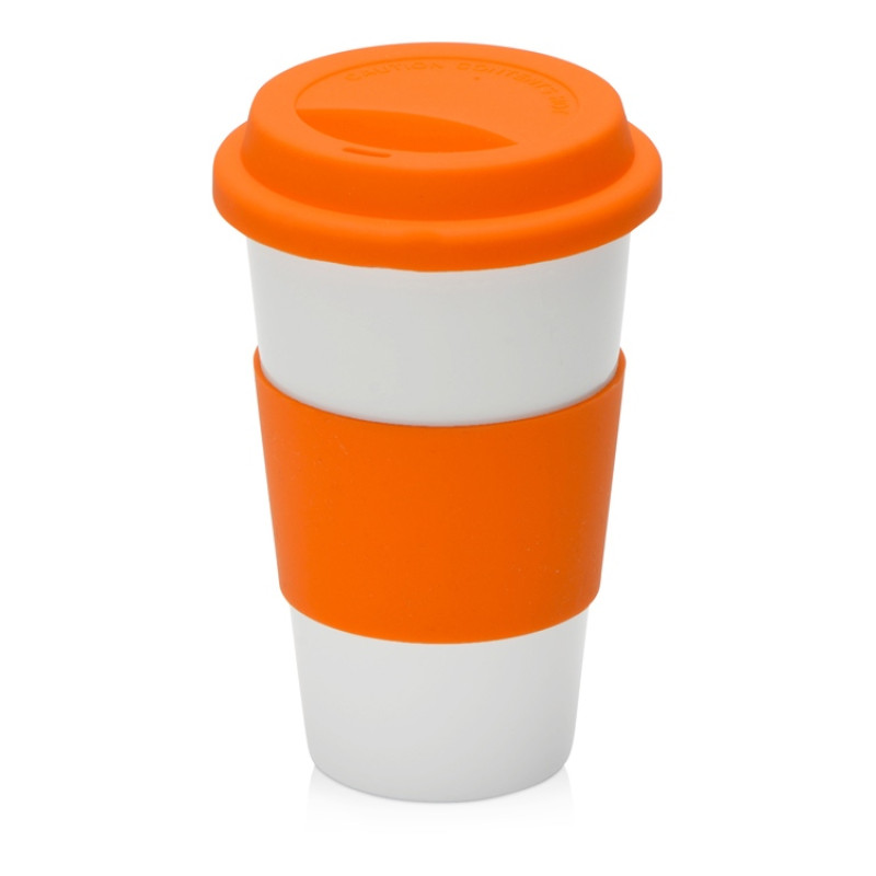 Фарфоровая кружка с двойными стенками "Toronto", 300мл, оранжевый