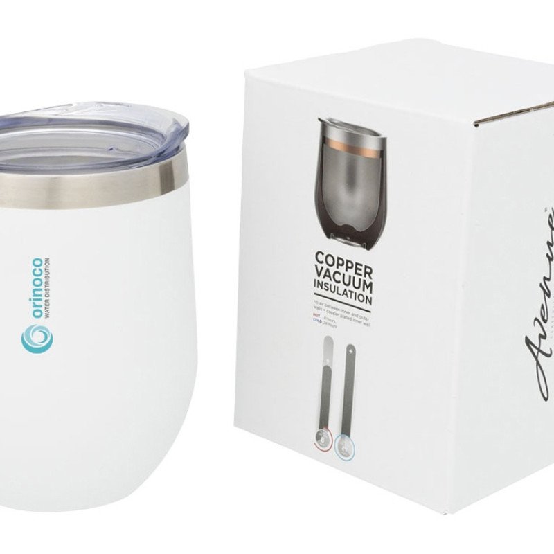 Кубок с вакуумной изоляцией Corzo Copper, белый