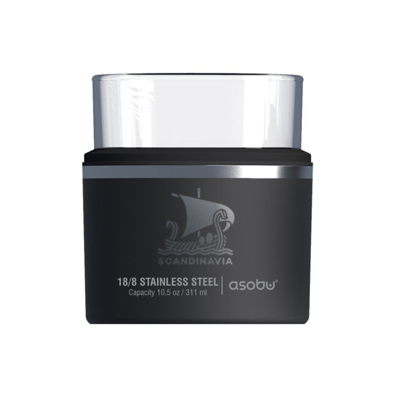 Тумблер для виски WHISKEY KUZIE, черный