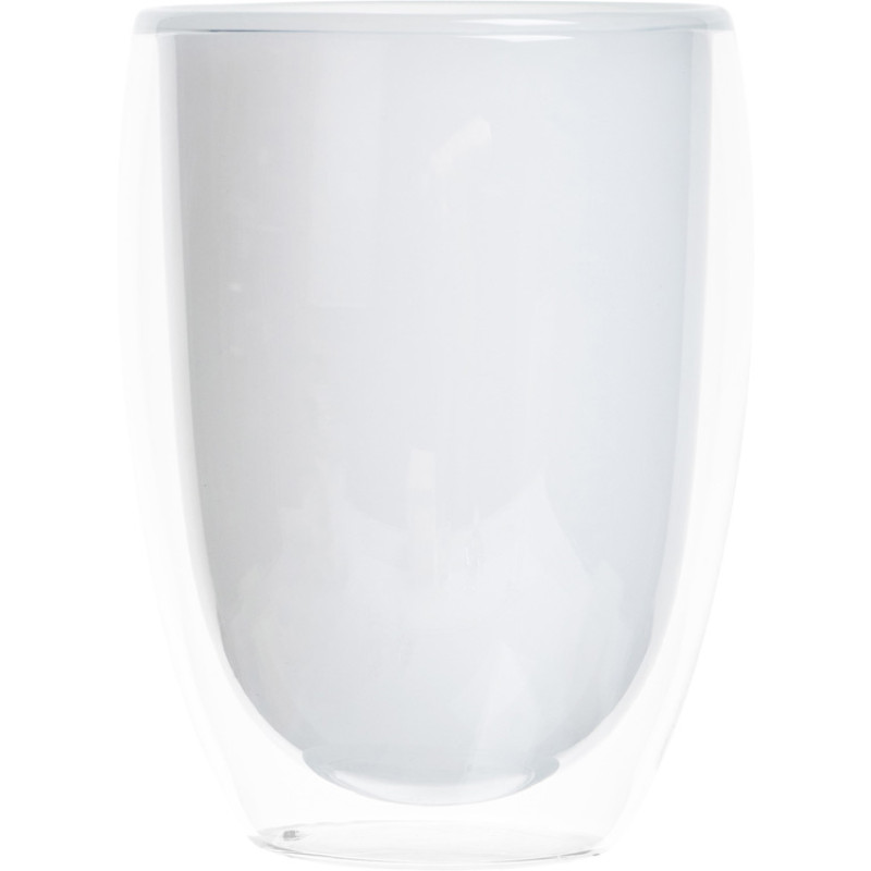 Стакан с двойными стенками, белый внутри