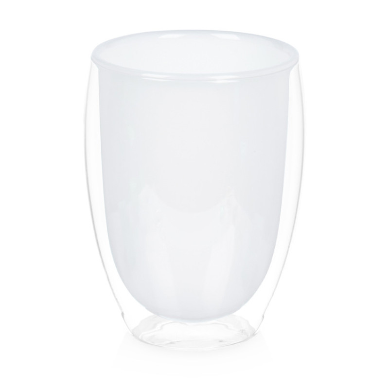 Стакан с двойными стенками, белый внутри