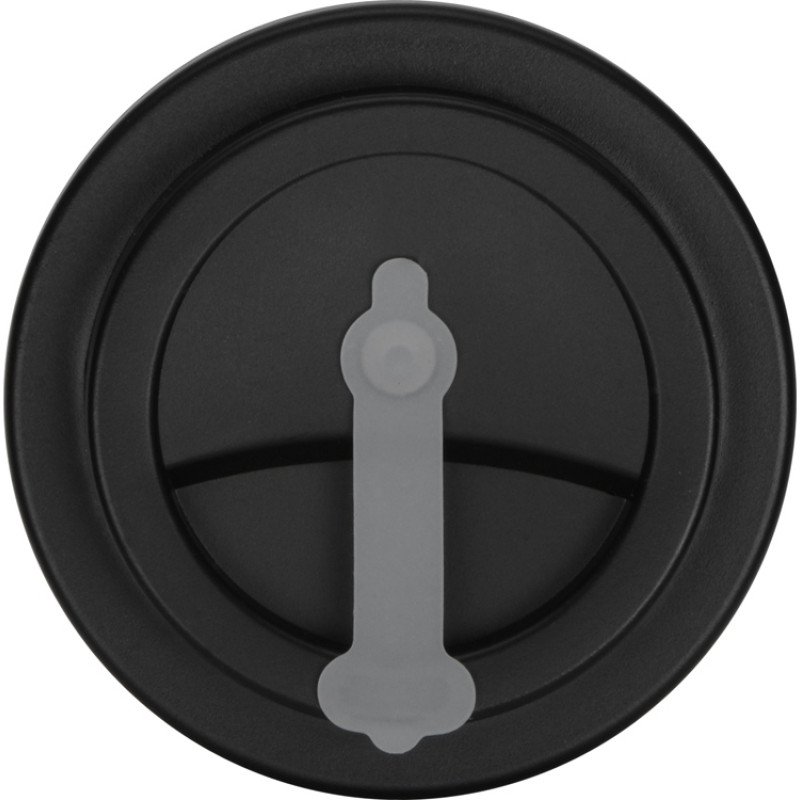 Пластиковый стакан Take away с двойными стенками и крышкой с силиконовым клапаном, 350 мл, белый/черный