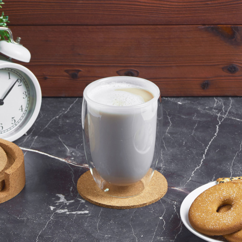 Стакан с двойными стенками, белый внутри