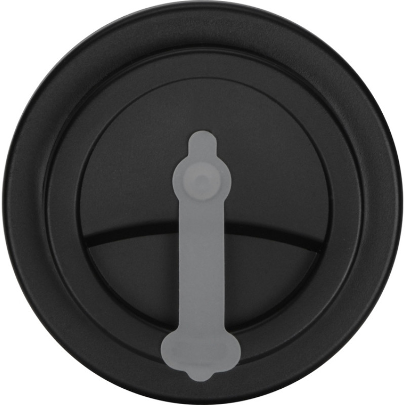 Пластиковый стакан Take away с двойными стенками и крышкой с силиконовым клапаном, 350 мл, белый/черный