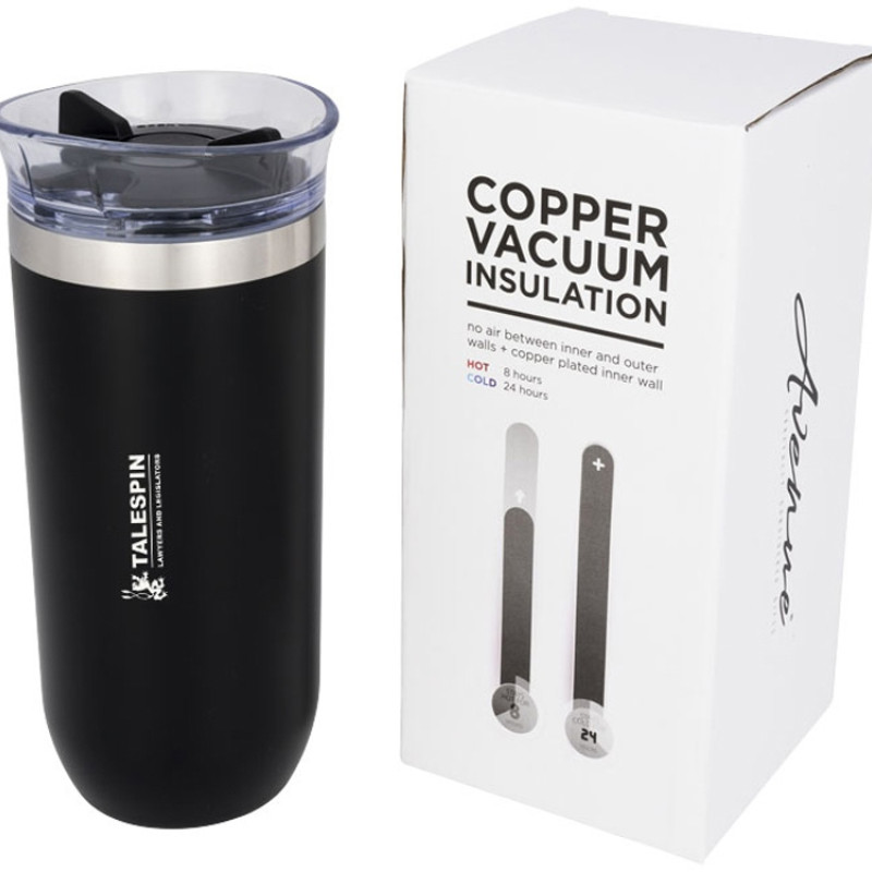 Вакуумная герметичная термокружка «Twist», черный