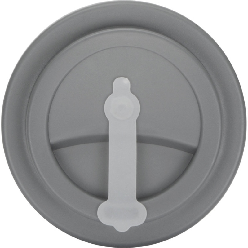 Пластиковый стакан Take away с двойными стенками и крышкой с силиконовым клапаном, 350 мл, белый/серый