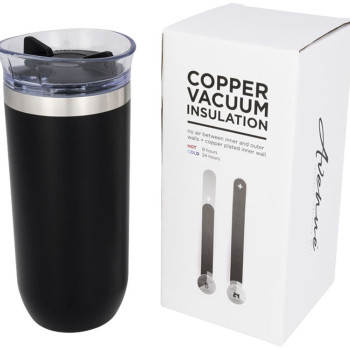 Вакуумная герметичная термокружка «Twist», черный