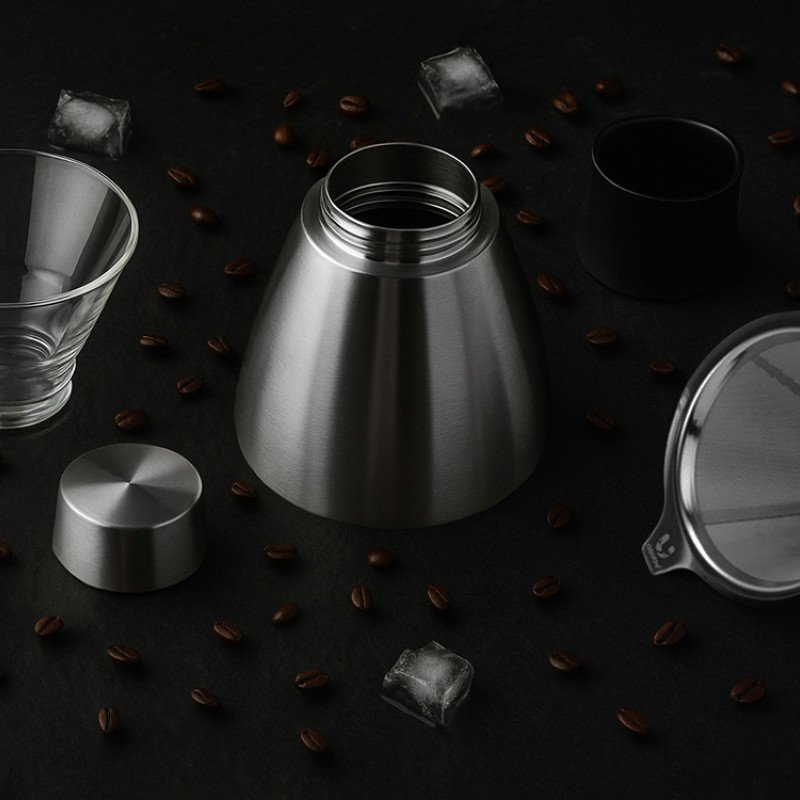 Кофеварка POUR OVER, 1000 мл, серебристый/черный