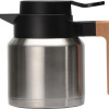 Кофепот с деревянной ручкой, 850 мл, серебристый