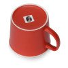 Матовая кружка Nancy 360 мл цветная снаружи, белая внутри, красный