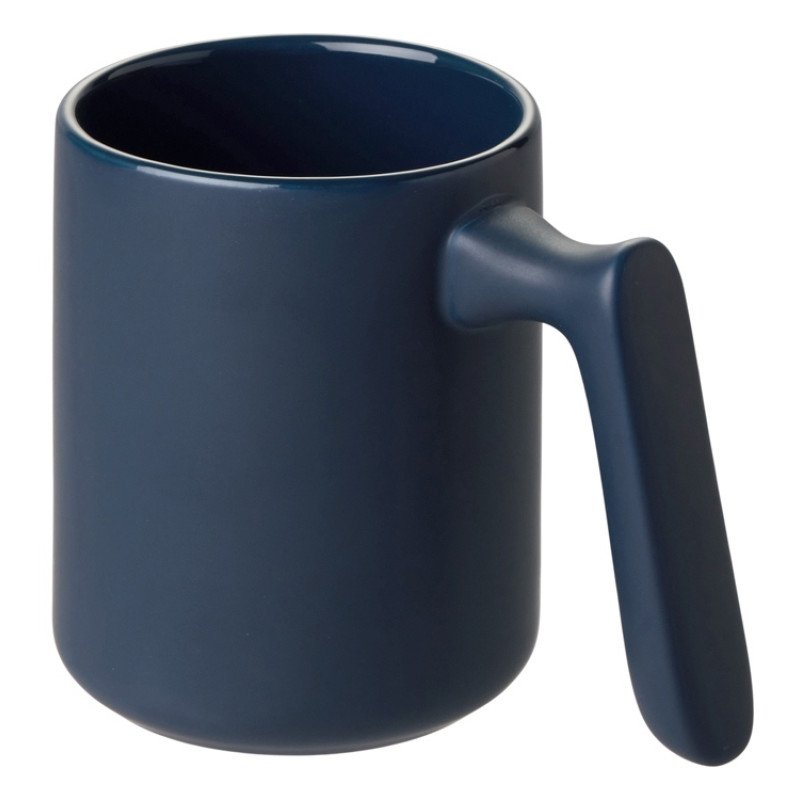 Кружка матовая с прямой ручкой "Axio", 360 мл, темно-синий
