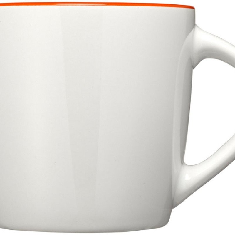 Керамическая чашка Aztec, белый/оранжевый