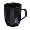 Кружка с гранями Amery, 310мл, черный глянцевый
