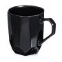 Кружка с гранями Amery, 310мл, черный глянцевый