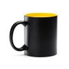 Кружка керамическая MACHA, 350 мл, черный/желтый