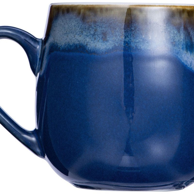 Кружка с вулканическим эффектом по краю Etna, 440 мл, синий