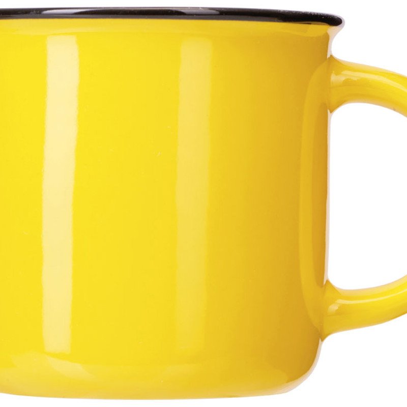 Кружка с каймой "Countryside M", желтый 410ml