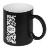 Кружка с покрытием для гравировки «Subcolor BLK», черный/белый