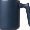 Кружка матовая с прямой ручкой "Axio", 360 мл, темно-синий