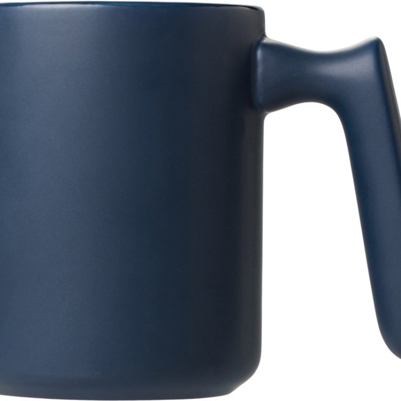Кружка матовая с прямой ручкой "Axio", 360 мл, темно-синий