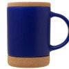 Кружка 450 мл с пробковым дном с крышкой "Корк & Бон", глубокий синий