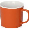 Матовая кружка Nancy 360 мл цветная снаружи, белая внутри, оранжевый