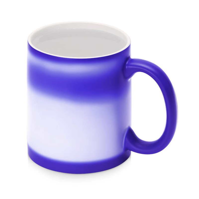 Кружка-хамелеон Magic матовая, синий/белый (P)