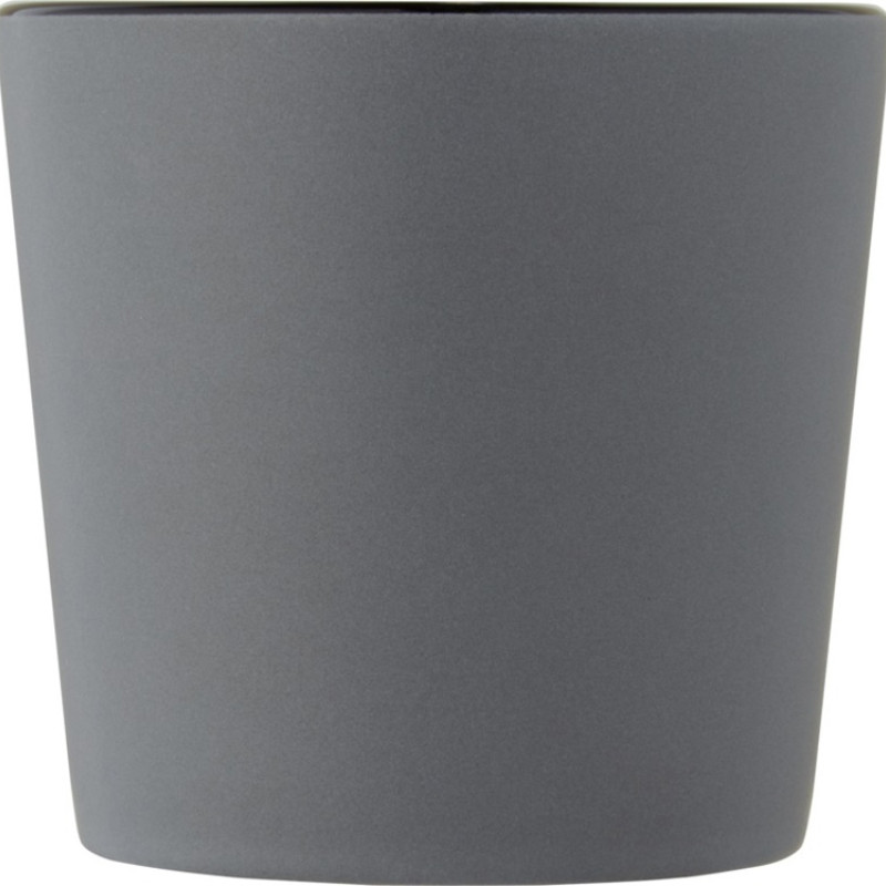 Cali Керамическая кружка объемом 370 мл с матовой отделкой - сплошной черный / Matted Grey