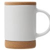 Кружка 450 мл с пробковым дном с крышкой "Корк & Бон", белый