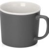 Матовая кружка Nancy 360 мл цветная снаружи, белая внутри, серый