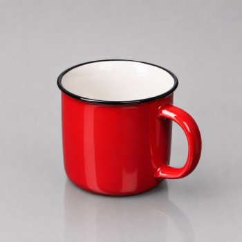 Кружка с каймой "Countryside M", красный 410ml
