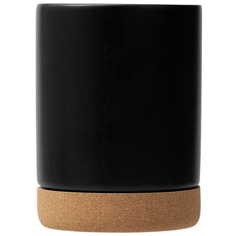 Кружка 450 мл с пробковым дном "Корк & Бон", черный