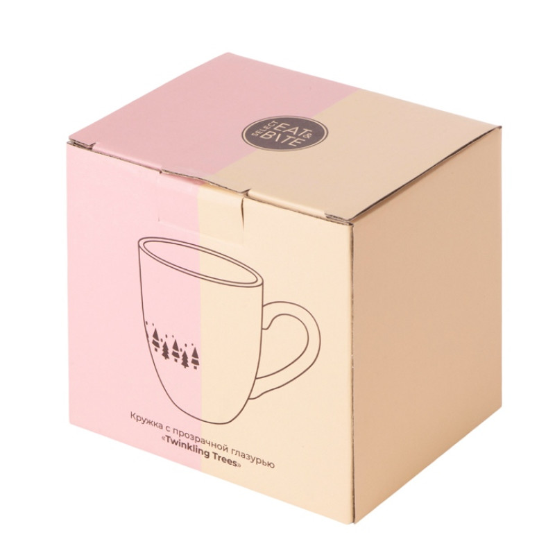 Кружка c прозрачной глазурью "Twinkling Trees"