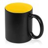 Кружка с покрытием для гравировки «Subcolor BLK», черный/желтый