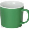 Матовая кружка Nancy 360 мл цветная снаружи, белая внутри, зеленый классический