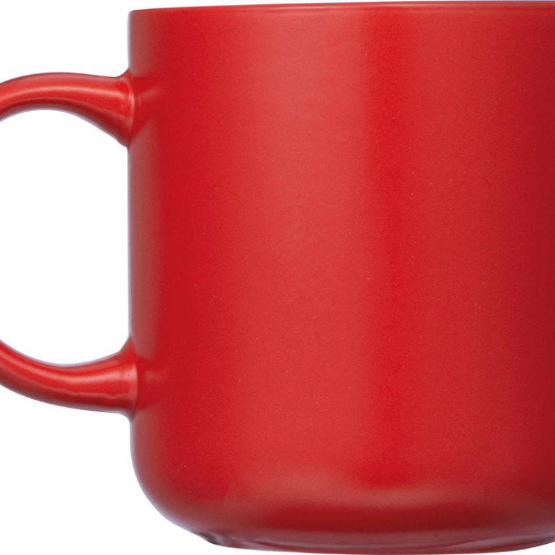 Кружка матовая Rita, 410мл, красный