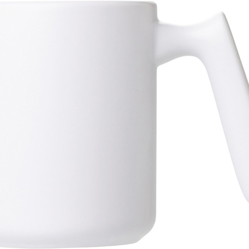 Кружка матовая с прямой ручкой "Axio", 360 мл, белый