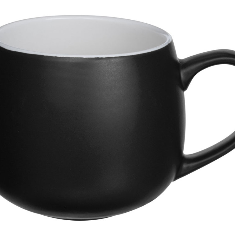 Кружка круглой формы Verlo, 410мл, черный