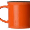 Кружка Countryside S с черным ободком, белая внутри, цветная снаружи, оранжевый (Р)