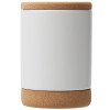Кружка 450 мл с пробковым дном с крышкой "Корк & Бон", белый